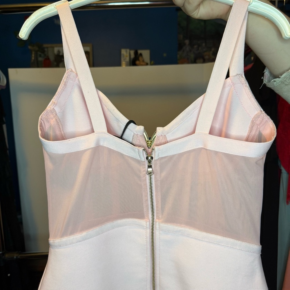 NWT Beverly Hills Boutique Size L Pink Bodycon Bandage Dress - Picture 4 of 8